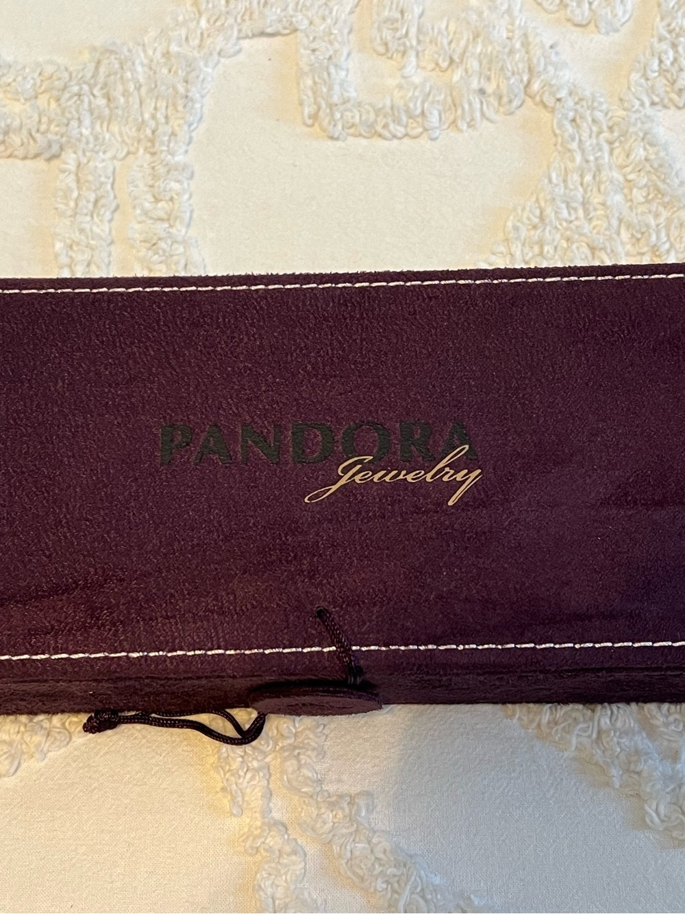 Pandora Retired Pandora Purple Suede Jewelry Box